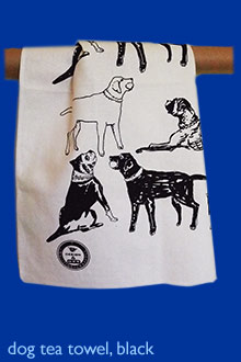 dog tea towel